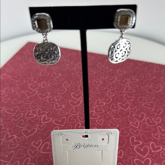 Brighton Silver and Gold Tone Dangle Earrings - Picture 2 of 6